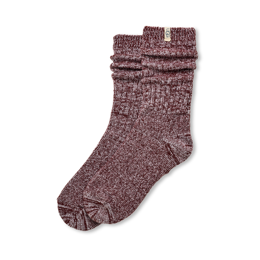 UGG Women's Rib Knit Slouchy Crew 3 Pack in Chroma Pink / Putty / Wild Grape