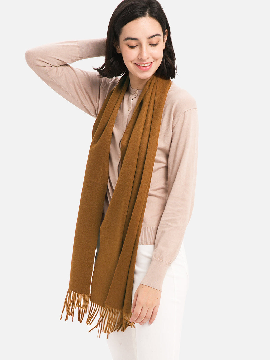 Golden Camel Cashmere Scarf