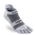 Injinji Men's Run Lightweight No-Show Sock in Gray