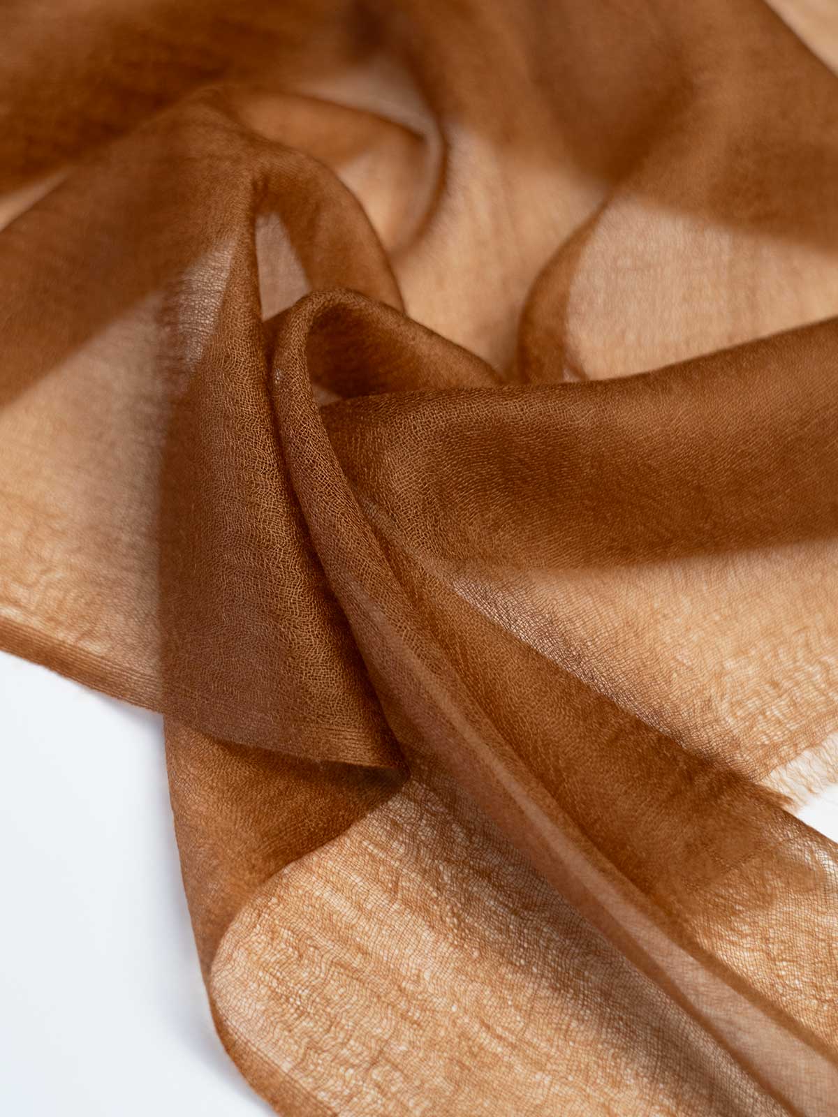 Featherlight Chocolate Cashmere Scarf