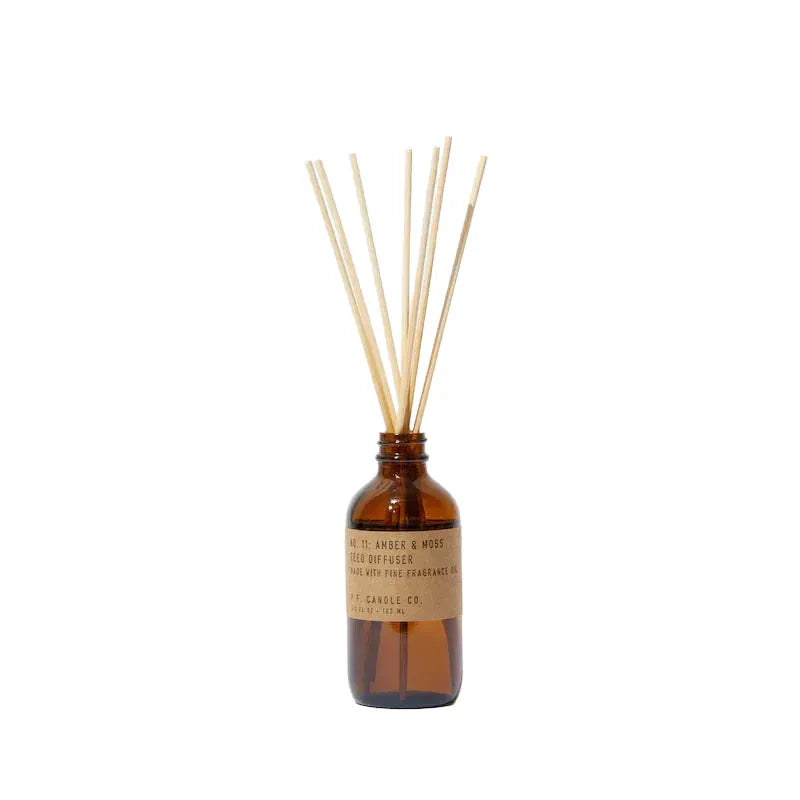 P. F. Candle Co. Amber & Moss– Reed Diffuser