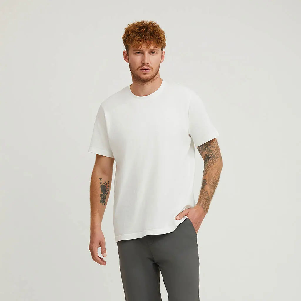 WHITE EDITION LOOPWHEELED T-SHIRT 3-PACK