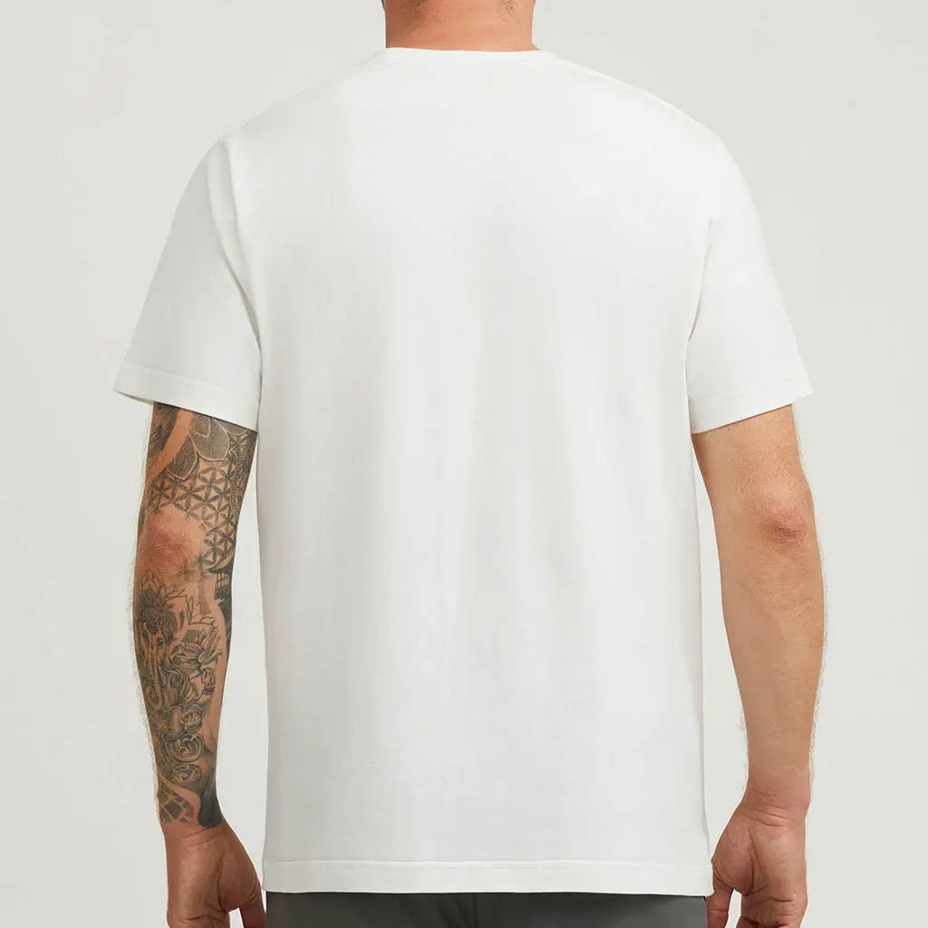 WHITE LOOPWHEELED T-SHIRT 2-PACK