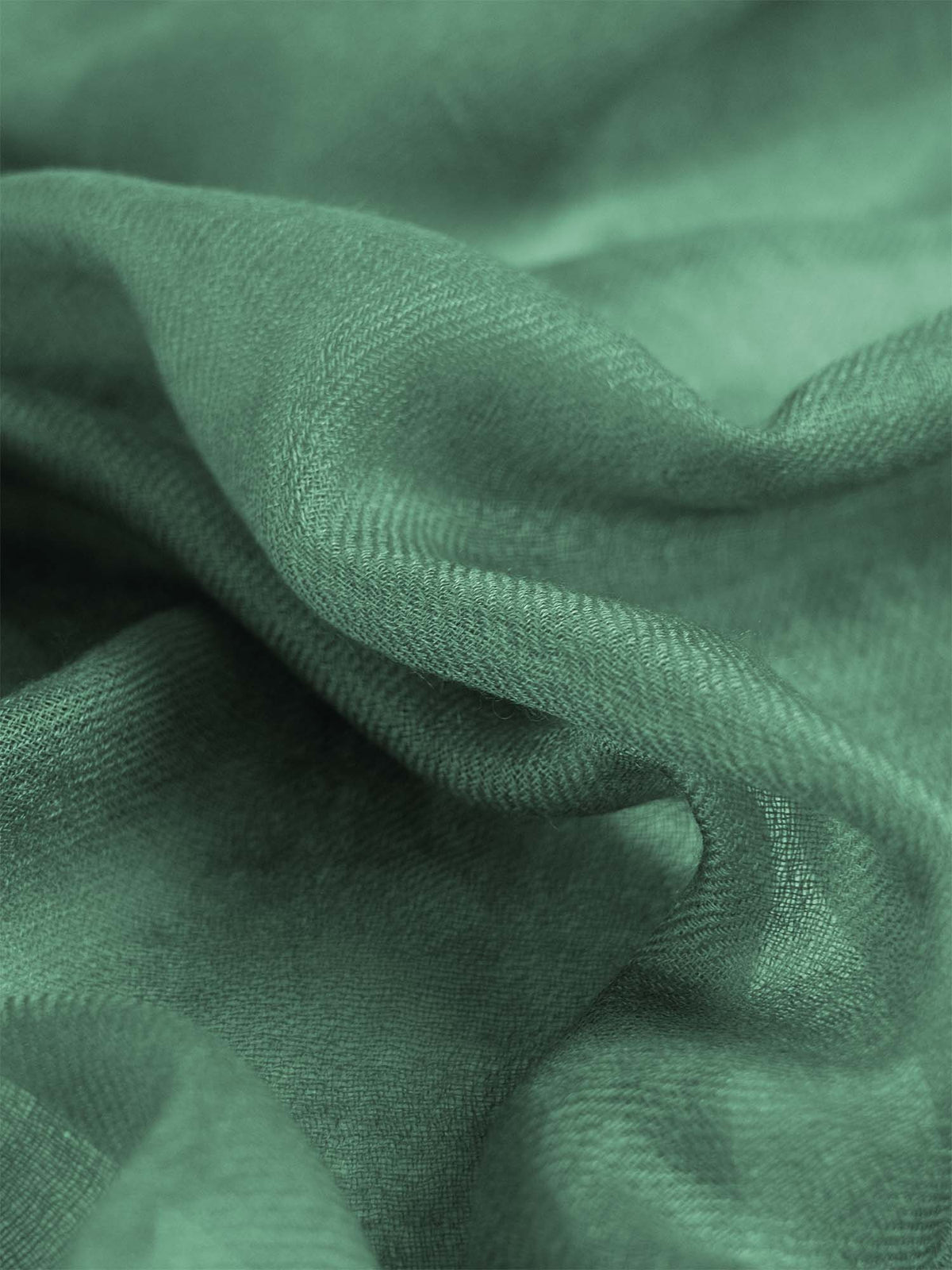 Square - Featherlight Solid Cashmere Scarf - Sage