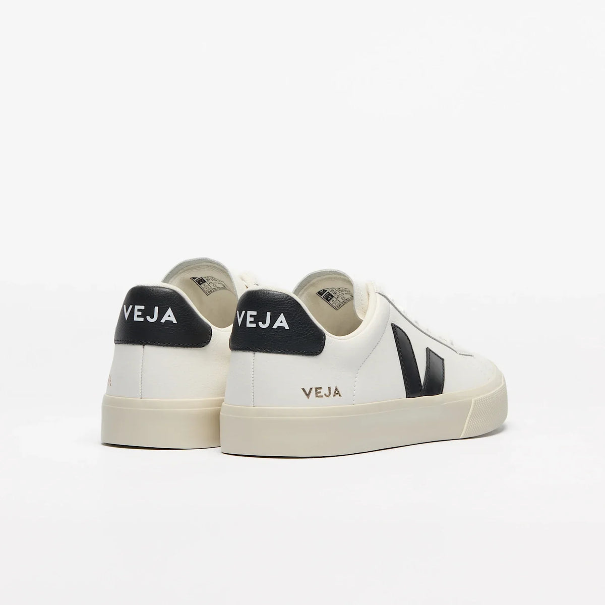 Veja Men's Campo Leather in White Black